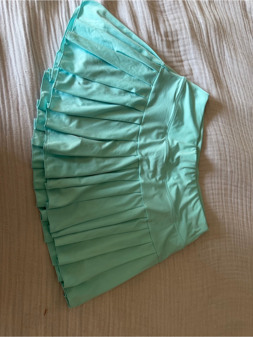 Pleated Mint Green Women's Skirt